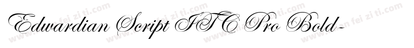 Edwardian Script ITC Pro Bold字体转换